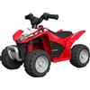 TURBO CHALLENGE - Quad Honda VTA - Portatore Elettrico - 119714 - Veicolo Elettrico - Rosso - Pronto per l'Uso - Max 25Kg - Plastica - Batterie Ricaricabili - A partire dai 18 mesi