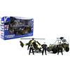 EUROPEAN FORCE - Set Intervento dell'Esercito - Veicoli di Intervento - 093478 - Rosso - Plastica - Militare - Giocattolo per Bambini - Miniatura - 43 cm x 25 cm - A Partire dai 3 Anni.