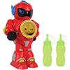 BLUE SKY - Robot a Bolle - Bolle di Sapone - 049029 - Rosso - Plastica - Giocattolo per Bambini - Gioco all'aperto - Gioco Estivo - 30 cm x 12 cm - A partire dai 3 anni