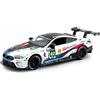 TURBO CHALLENGE - BMW M8 GTE 24H DI LE MANS - Modellino in metallo - 029077-1/32 - Auto a frizione retrò - Bianca - Giocattolo per bambini - Regalo - Miniatura - A partire dai 4 anni
