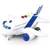 BABY CHALLENGE - Aereo a Lungo Raggio - Veicolo di Trasporto - 021170-1/400 - Pronto a Correre - Batterie Incluse - Veicolo a Frizione - Bianco - Sonoro e Luminoso - Plastica - A Partire dai 3 Anni