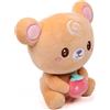 Pioupiou et Merveilles - Cushablez - Peluche CinnyBun Bear - 15 cm - Orso Gourmet - Pelatura Caramel Dolce - Stile Cinnabon - Peluche originale per bambini - Collezione Fantasia - Dai 3 anni