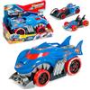 T-Racers Mix 'N Race Squad Launcher Shark - Squalo Truck Che si trasforma in lanciatore. Include 2 veicoli T-Racers esclusivi, Zona per il lancio di veicoli e Zona per il trasporto 2 veicoli
