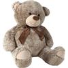 DODO D'AMOUR - Teddy Bear - Animals - 192899A - Brown - Comforter - Toy for Children - Gift - Giant - Soft - Reassuring - 95 cm x 62 cm - from 6 Months Old