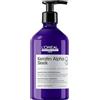 L'Oréal Professionnel Paris L'Oréal Professionnel Alpha, Shampoo Professionale Antifrizz, Deterge e Ammorbidisce, Trattamento Professionale Anti-Frizz, con Cheratin Sleeker e Aminoacidi, per Capelli Colorati e Fluffi, 500 ml