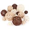 HO-SFSM 18 Pezzi Palline di Vimini in Rattan, Palline In Rattan Palline Decorative per Uccelli,pappagalli,Decorazioni Domestiche,Artigianato