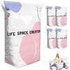 ARCSUN Life Space Creator Vacuum Storage Bags Without Pump, 100 * 80 * 30cm (5) | Design 3D autoportante per un utilizzo semplice con una sola mano, chiusura ermetica ideale per vestiti, coperte e viaggi.
