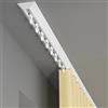 Generic Binario per tenda da soffitto in alluminio, resistente, silenzioso, per casa e ufficio, 180 cm, bianco, set di binari per tende da soffitto, per soggiorno, camera da letto e altro