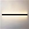 Generic Applique da Parete Nera a LED, Lampada da Parete lineare, Lunga Striscia, Applique Minimalista, Illuminazione da Parete per Interni, per Camera da Letto, Soggiorno, corridoio, Scale, Design Linea