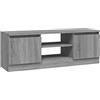 vidaXL Mobile Porta TV con Anta Grigio Sonoma 102x30x36 cm