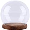 NeaxgeandX Cloche - Cupola in vetro con base da tavolo, 12 cm