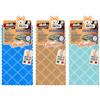 AKITAInk Set 3 Panni Pavimento in Microfibra Damasco 48x68 cm, 350 g/m², Alta Assorbenza, Trama Geometrica, per Parquet, Gres, Ceramica, Marmo, Pietra e Piastrelle