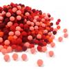 TOAOB THE ONE AND ONLY BABY TOAOB 720pz 10mm Pompon Colorati per Lavoretti Series Rosso Piccoli Pompon