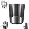 Generico Poggia Cucchiai Con Portacoperchi, Portacucchiai In Acciaio Inossidabile 304 Con Supporto Per Coperchi, Scaffale 2 In 1 Resistente Per Riporre Utensili Da Cucina, Portacucchiai Riutilizzabili