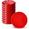 KADAX coperchi a Vite Twist-off Ø33 mm Rosso - coperchi di Ricambio in Metallo per barattoli per spezie e Mini flaconi, Chiusura ermetica