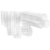 com-four® 120x Bicchierini riutilizzabili - bicchierini per feste, campeggio e in viaggio - riutilizzabili e lavabili in lavastoviglie (120 pezzi - trasparente)