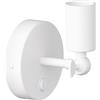 ledscom.de Applique FETRO, interruttore, bianco opaco, rotondo, 1x E27 max. 60W
