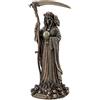 Veronese Design Santa Muerte Statua in bronzo antico con finitura Grim Reaper