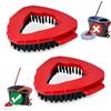 Koolstuffs Spazzola per lavapavimenti Vlieda EasyWring 1 con sistema a serbatoio, setole dure, spazzola per la pulizia del bagno, garage, cucina e parete