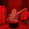KJsdaADSA Lampada 3D Anime Night Light Manga Guilty Crown Inori Yuzuriha Led Illusion Illuminazione al neon per la decorazione della camera dei bambini, lampade da tavolo per regali per bambini adulti
