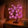 Umllpet Luci LED a Forma di Rosa 24 LED Alimentate USB, Filo Caldo con Interruttore, Decorative per Matrimoni, San Valentino e Camera, Colore Viola