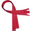 KGS Cerniere divisibili, chiusura lampo da 5 mm, in plastica per giacche, 2 pezzi per confezione (rosso, 55 cm)