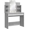 vidaXL Toeletta con Luci LED Grigio Sonoma 96x40x142 cm