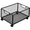 KESOTO Carrello Portaoggetti sotto La Scrivania con Contenitore Organizer, Contenitore con Ruote, Ripiano E Libreria in Robusto Ferro, Attrezzato, 30 Cm X 38 Cm X 23