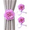 BAMFY 2 Pz Calamite for Tende Rosa Cravatte for Tende Stile Moderno Interno E All'aperto Decorativo Ferma Tende (Color : Purple)