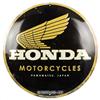 Nostalgic-Art Targa retrò, Ø 35 cm, Honda MC - Motorcycles Gold - Idee regalo per amanti Honda, Official License Product (OLP), in metallo, design vintage