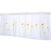 GIVBRO - Tende a Strati con Valance a Fiori Ricamati, Drappeggi per Finestra Corta Ideali per Cucina e Bar