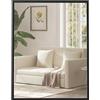 HOMCOM Specchio da parete rettangolare 70 x 90 cm, cornice in legno nero, ideale per il bagno, il soggiorno o la camera da letto
