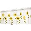 GIVBRO Tenda a strati mezza tenda mantovana girasole ricamo drappeggio per cucina bar tende corte tende per finestre
