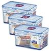 LocknLock Lock&Lock - Contenitore salvafreschezza multifunzione, 1,9 litri, set da 3 pezzi