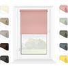 MARDOM HOME Klemmfix, tenda avvolgibile Dream, mini tenda a rullo per finestre, alla moda, colore pastello, perfetta decorazione per interni e finestre (rosa cipria, 36 x 150 cm)