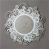 Arti & Mestieri Orfeo - Orologio da Parete di Design 100% Made in Italy - in Ferro, Diametro 50 cm - Sabbia e Bianco