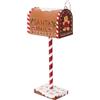 Holyart Cassette postali di Babbo Natale: Cassetta posta Babbo Natale pan di zenzero 35x15x10 cm
