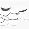 Bremorou 50 piccole piastrelle adesive a specchio, in plastica flessibile per modellismo, specchi adesivi da parete, mini dimensioni rotonde, vari specchi, fogli per pareti, trucco senza cornice decorativi per
