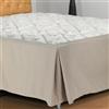 OUGPIU Mantovana Giroletto,Vestiletto Coprirette per Letto 200x200cm + Altezza Volant di 30cm,Gonna da Letto Piegata con Volant,Morbida e Confortevole in Tessuto Antipiega Cotone Biologico