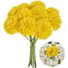 PANYI 12 Confezione Fiori Finti per Floreali Gialle Fiori Cimitero Decorazioni Secchi Decorativi Alti per Decorazioni per Feste in Giardino Matrimoni Centrotavola (Giallo Limone)