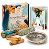 MyHappyGoods Set di incensi, con salvia bianca, Palo Santo, conchiglia di Abalone (confezione in lingua italiana non garantita)