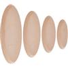 OLYCRAFT 4 pz 4 Dimensioni Stampi per Ceramica Ovali Stampi per Ceramica Stampo in Ceramica per Argilla Tavole per Ceramica per La Costruzione A Mano Piastra di Formatura in Ceramica Ovale Strumenti