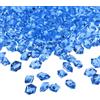 QUARKZMAN 1000pz Falso Ghiaccio Rocce Abbagliante Trasparente Resina Ghiaccio Frantumato Scintillante Falso Diamanti Gemme Pietre per Vasi Riempitivi Spargimento Tema Bomboniere Blu