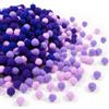 TOAOB THE ONE AND ONLY BABY TOAOB 720pz 10mm Pompon Colorati per Lavoretti Series Viola Piccoli Pompon