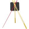 SAFIGLE Kit di ricambio per orologio da parete, silenzioso, con lancetta dei secondi dorata, per orologio da parete minimalista, riparazione e progetti fai da te