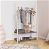 MAMOI® Armadio per Bambini in Legno 95x106x32cm / 53x95x32cm | Appendiabiti bambini da terra | Porta abiti | Guarderoba bambini per la cameretta | Armadio | 100% ECO | Prodotto nell'UE