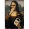 TMAHENG Divertente targa in metallo con scritta in lingua inglese Toilette, stile vintage, per bar, pub, decorazione da parete, 20,3 x 30,5 cm