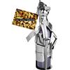 Brubaker Bottiglia di Vino Titolare sciatori Bottiglia Supporto Oggetto Decorativo Metallo con Biglietto d' Auguri per Vino Regalo