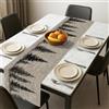 Generic Runner da tavola con motivo montagna, design rustico con alberi neri, per autunno e inverno, decorazione da cucina per sala da pranzo, perfetto centrotavola per le vacanze, 33 x 183 cm