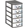 5 five simply smart Contenitori 5 cassetti Grigio